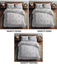 PARURE COPRIPIUMINO FLANELLA 2P PENSIERI DELICATI Tellini S.r.l. Ingrosso Abbigliamento